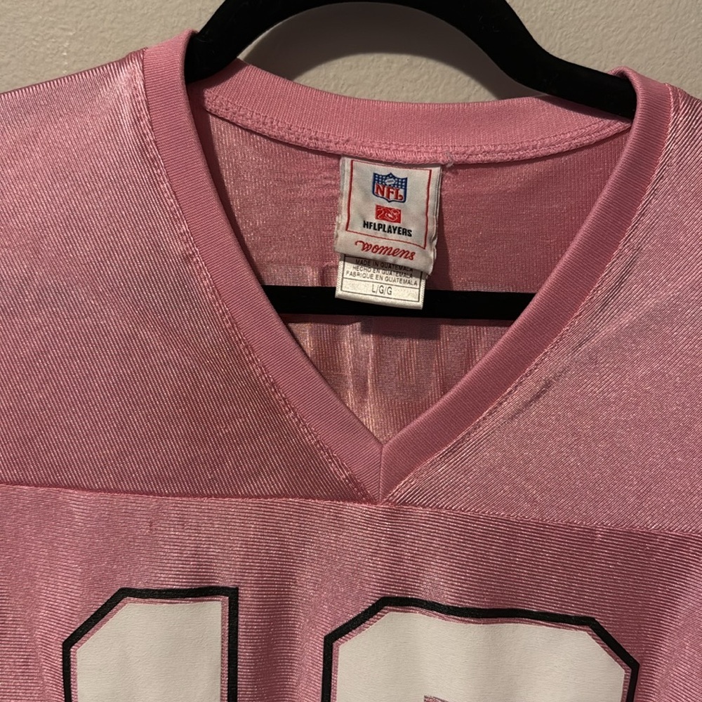 NFL Players Jersey Pink Aaron Rogers Packers Women’s Large #12 Sports Football - Picture 9 of 13